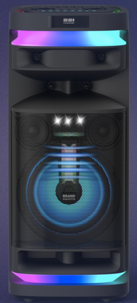 BTS-D1228D Xenon partyspeaker  Exen  Audio  partyspeaker  china speaker factory   manufacture  chinese  OEM  ODM
